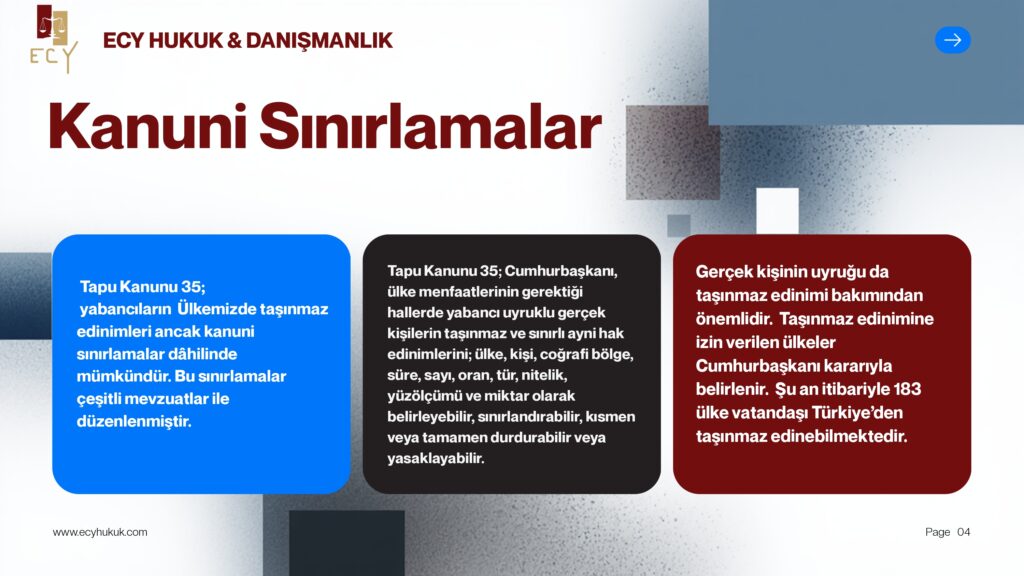 yabancıların taşınmaz satın alması hangi şartlara bağlıdır